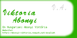 viktoria abonyi business card